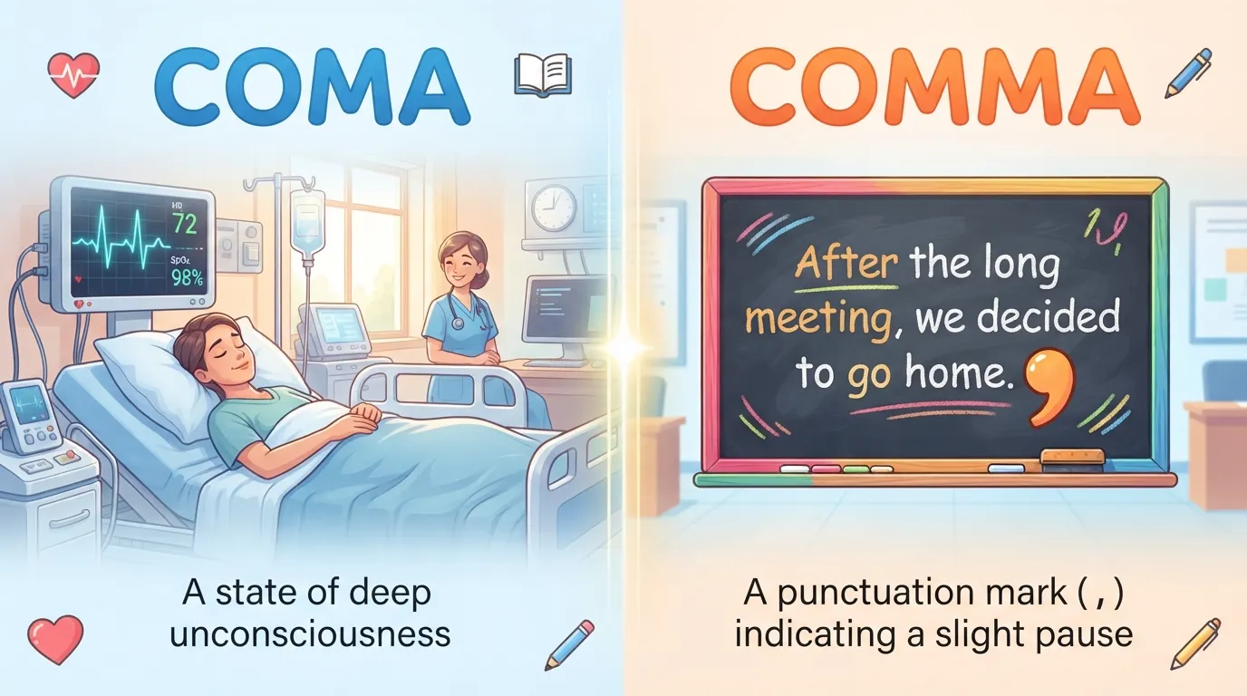 coma or comma