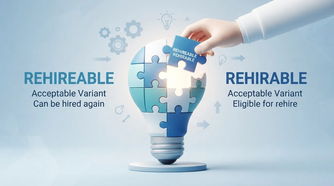 rehireable or rehirable