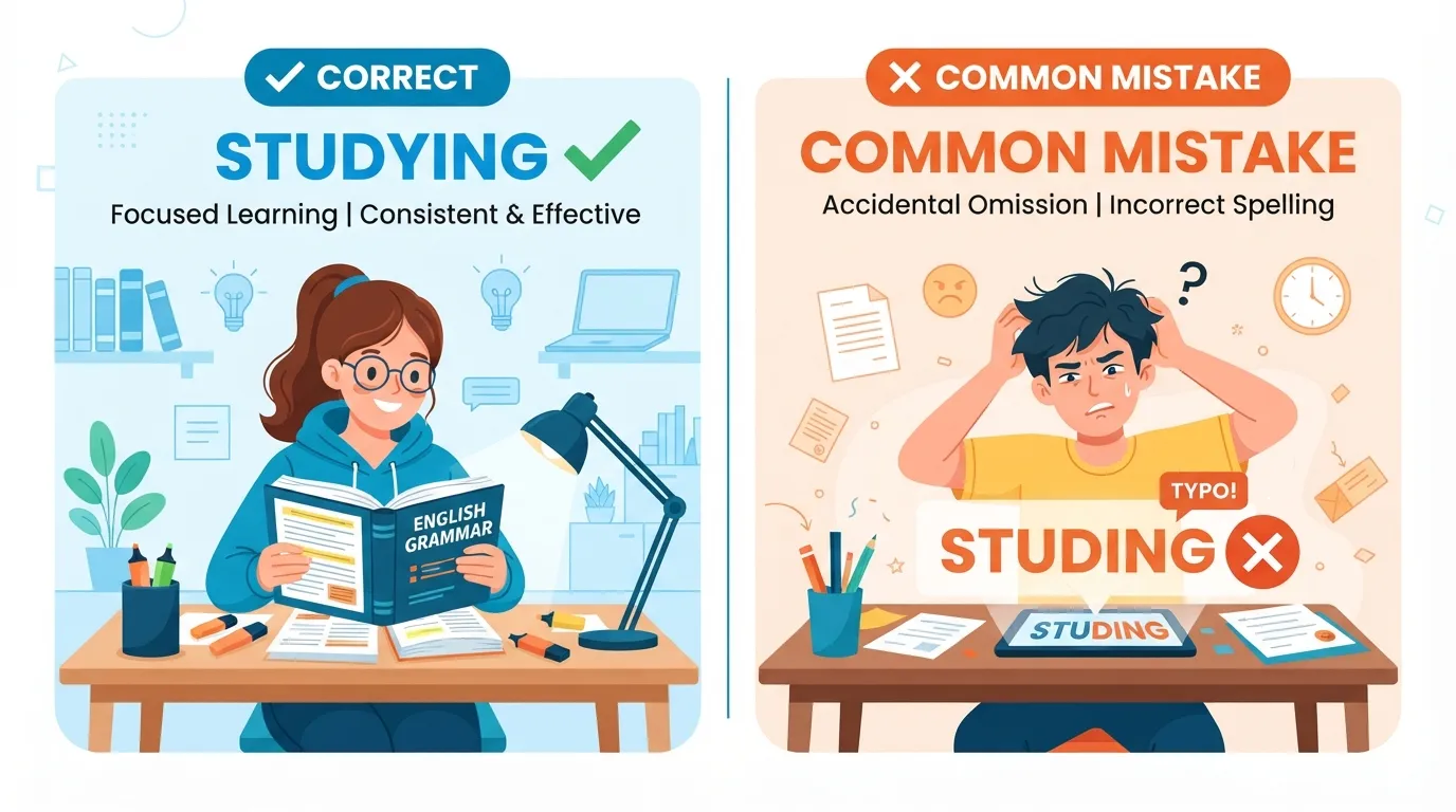Studying or Studing